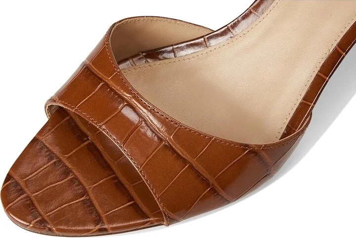 Veronica Beard Tia Women's Wedge Shoes Brown Croc Print Leather : 10 M - Image 7