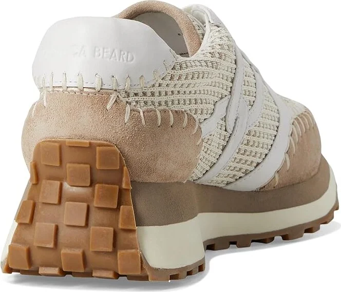Veronica Beard Valentina Mesh-2 Women's Shoes Chiffon Grey/White Leather : 5 M - Image 4