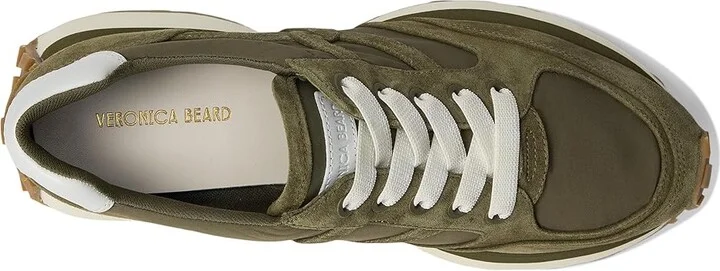 Veronica Beard Valentina Nylon Women's Shoes Stone Army Green Suede/Nylon : 8 M, Leather/Suede - Image 2