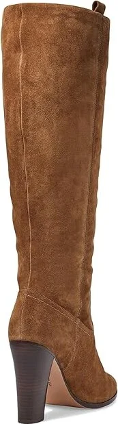 Veronica Beard Vesper Wide Calf Women's Boots Mocha Brown Suede : 6 M, Leather - Image 4