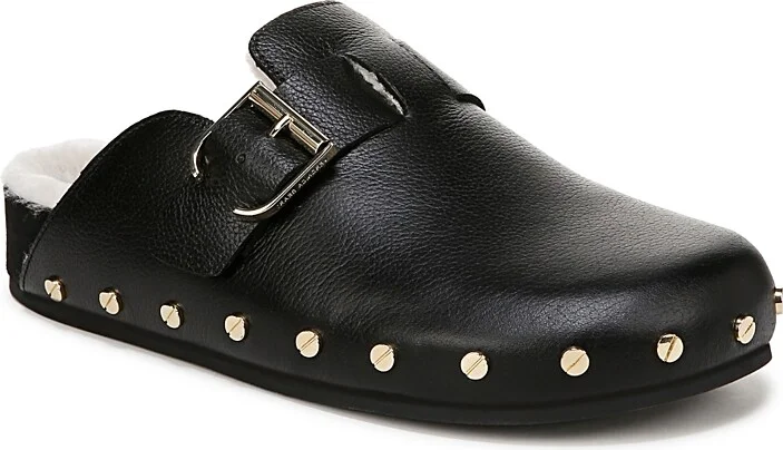 Veronica Beard Women's Fern-2 Studded Clog Flats