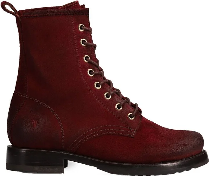 Veronica Leather Combat Boot