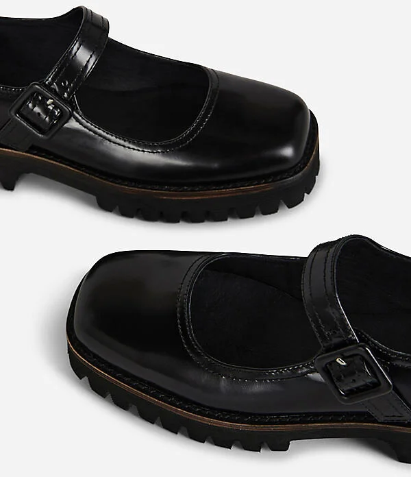 Veronica Lug Sole Mary Jane Flats - Image 2