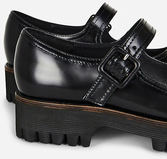 Veronica Lug Sole Mary Jane Flats - Image 3