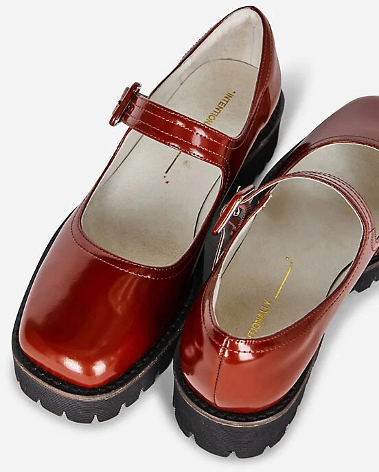 Veronica Lug Sole Mary Jane Flats - Image 2