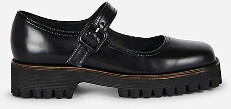 Veronica Lug Sole Mary Jane Flats