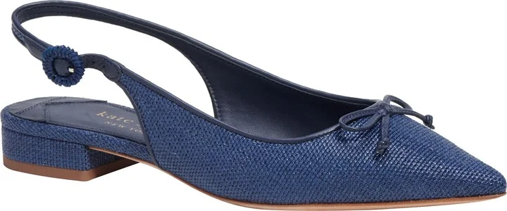 Veronica Raffia Slingback Flat