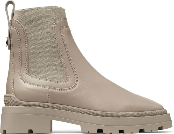 Veronique logo-plaque boots