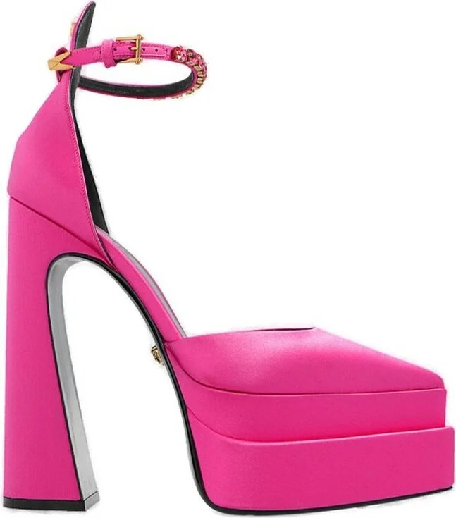 Versace Aevitas Pointy Platform Pumps
