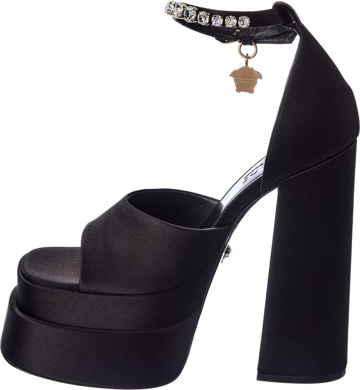 Versace Aevitas Silk Platform Sandal - Image 2
