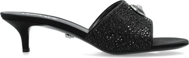 Versace Alia Embellished Heeled Mules
