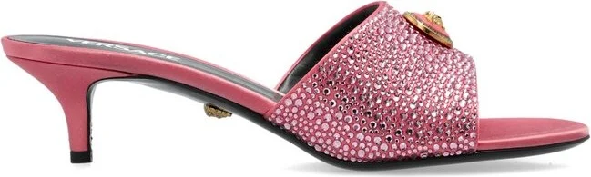 Versace Alia Embellished Heeled Mules