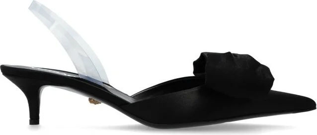 Versace Alia Pointed-Toe Slingback Pumps
