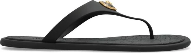 Versace Alia Thong Strap Flat Sandals