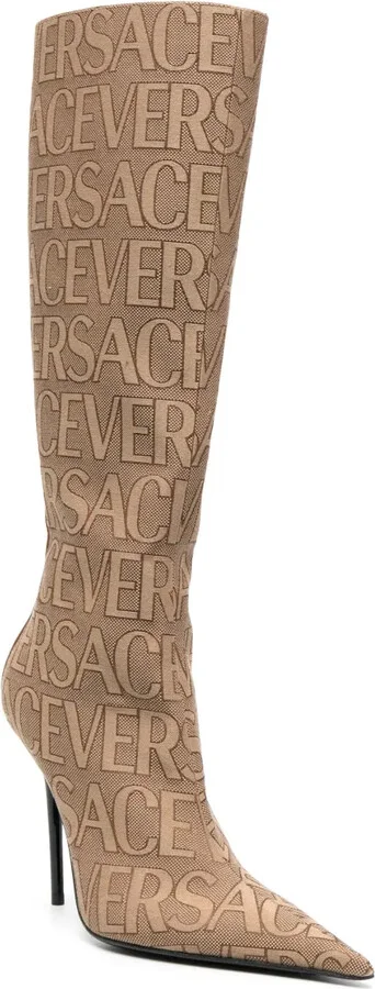 Versace Allover knee-high boots - Image 2