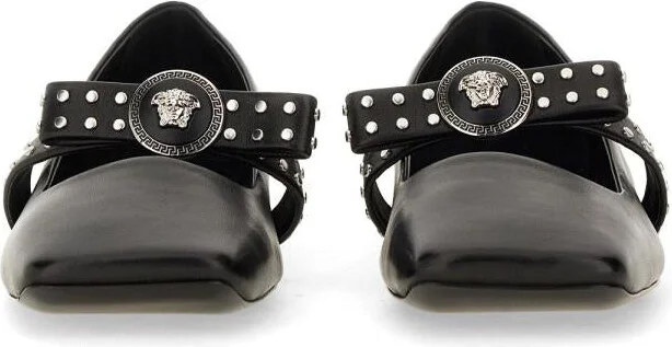 Versace Ballerina "Gianni" Ribbon With Studs - Image 6