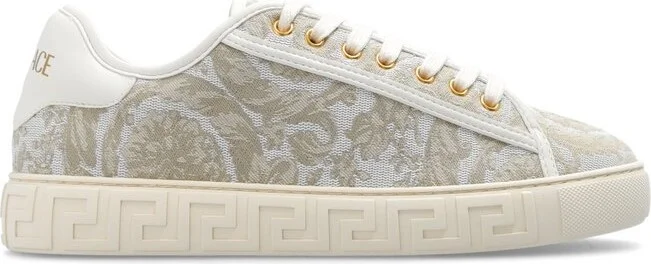 Versace Barocco Greca Lace-Up Sneakers