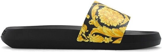 Versace Baroque Printed Slip-On Slides