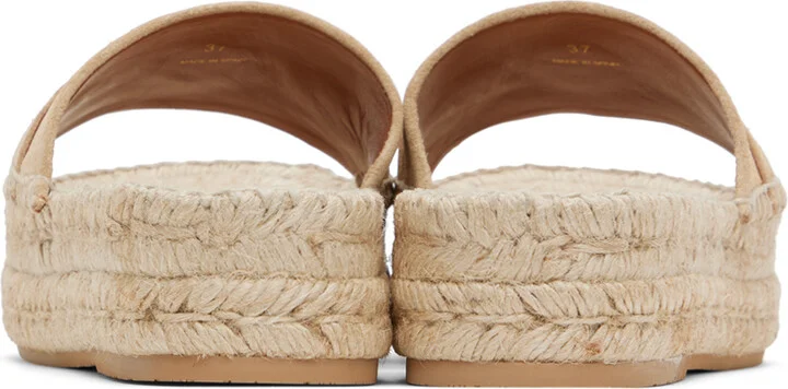 Versace Beige Medusa '95 Espadrille Sandals - Image 2