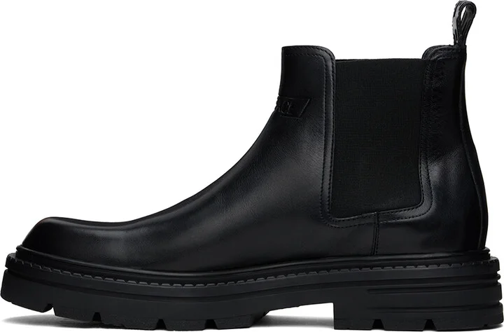 Versace Black Adriano Chelsea Boots - Image 3