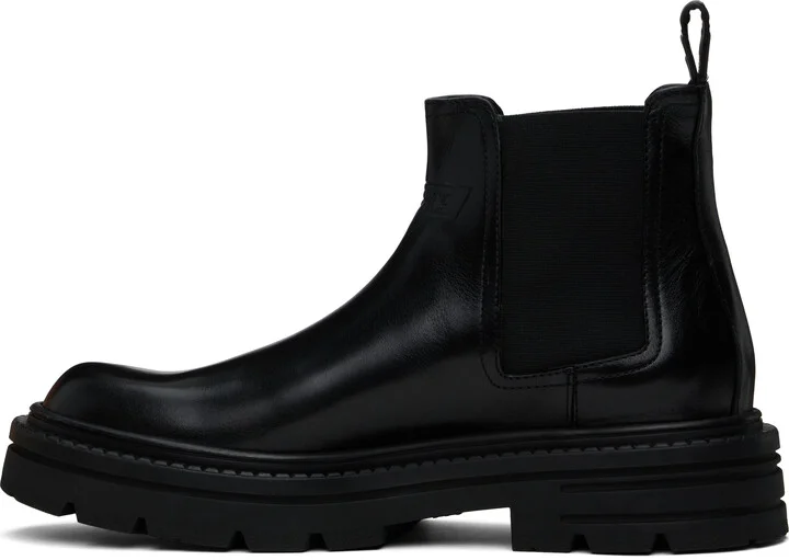 Versace Black Adriano Chelsea Boots - Image 3
