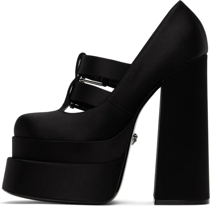 Versace Black Aevitas Heels - Image 3