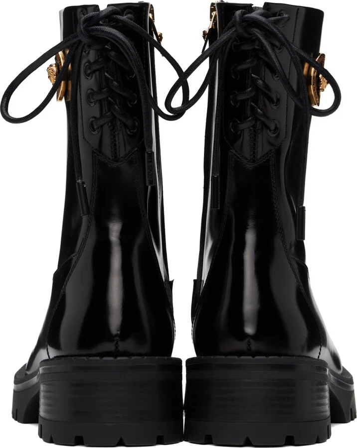 Versace Black Alia Ankle Boots - Image 2