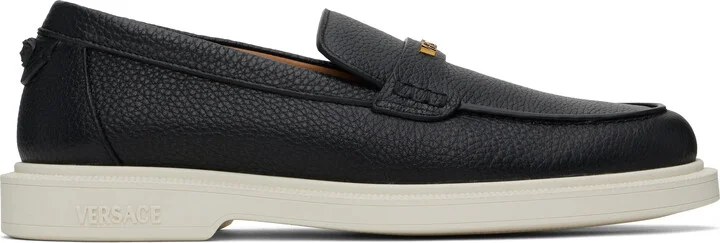 Versace Black Giuliano Loafers