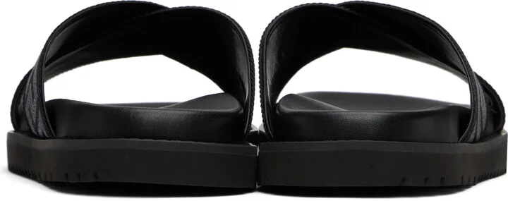 Versace Black Greca Slides - Image 2