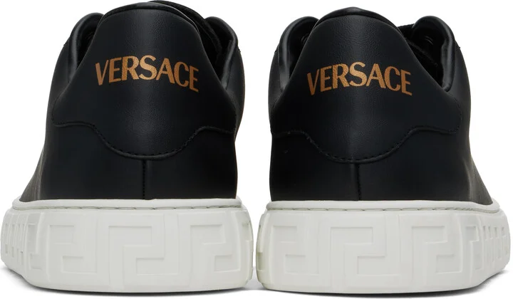 Versace Black Greca Sneakers - Image 2