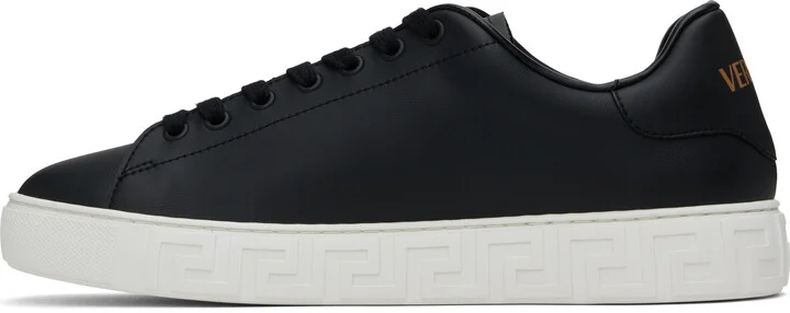 Versace Black Greca Sneakers - Image 3