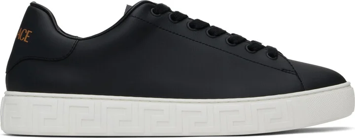 Versace Black Greca Sneakers