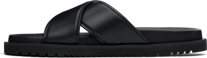 Versace Black Logo Sandals - Image 3