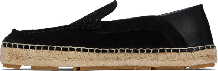Versace Black Logo Suede Espadrilles - Image 3