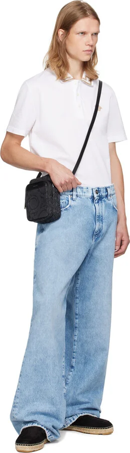 Versace Black Logo Suede Espadrilles - Image 5