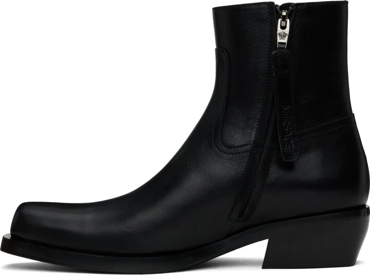 Versace Black Luciano Boots - Image 3