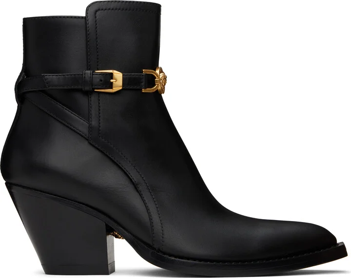 Versace Black Medusa '95 Ankle Boots