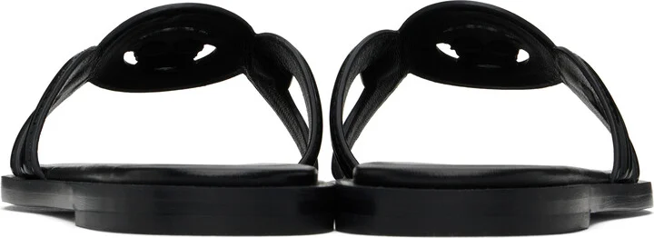 Versace Black Medusa '95 Flat Sandals - Image 2