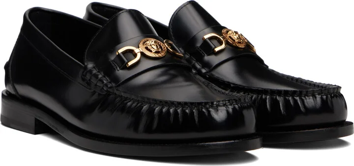 Versace Black Medusa '95 Loafers - Image 4