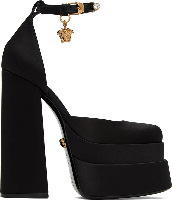 Versace Black Medusa Aevitas Heels