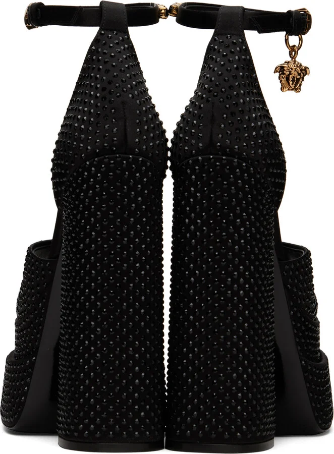 Versace Black Medusa Aevitas Platform Sandals - Image 2