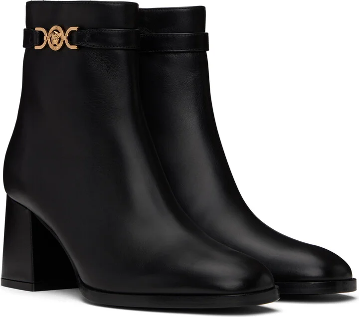 Versace Black Medusa Boots - Image 4