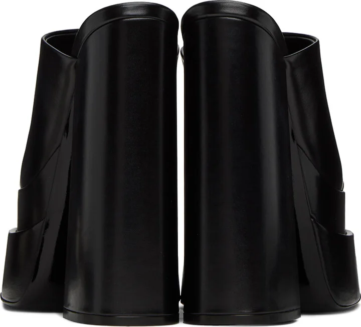 Versace Black Platform Heeled Sandals - Image 2