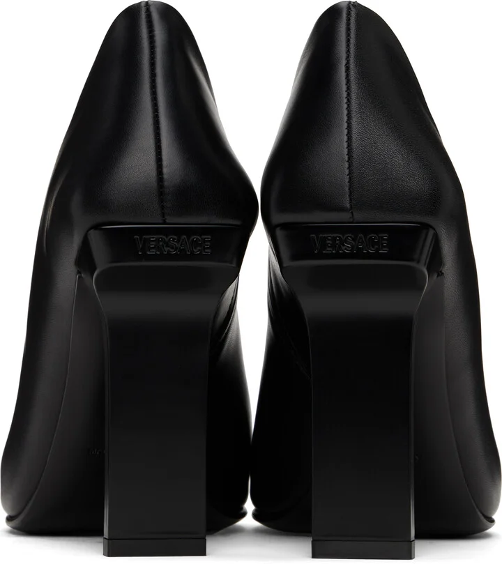Versace Black Slice Ankle 105 Boots - Image 2