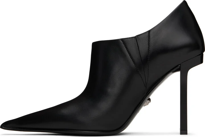 Versace Black Slice Ankle 105 Boots - Image 3