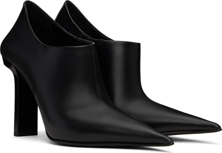 Versace Black Slice Ankle 105 Boots - Image 4