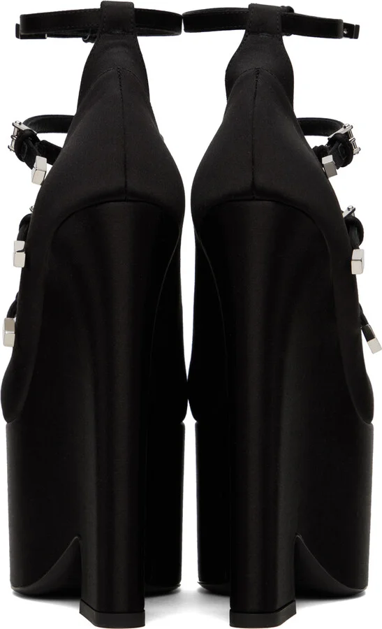Versace Black Tempest Heels - Image 2