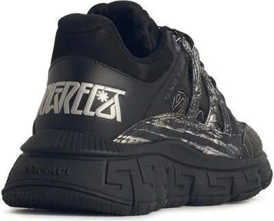 Versace Black Trigreca Sneakers - Image 3