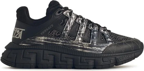 Versace Black Trigreca Sneakers