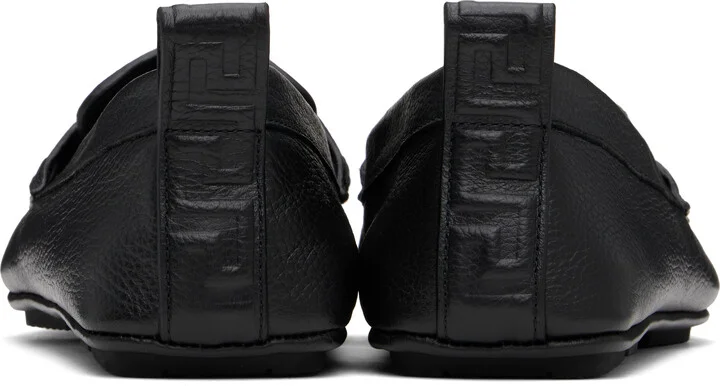 Versace Black Villa Driver Loafers - Image 2